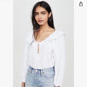 Free People Lily of the Valley Off-Shoulder Blouse